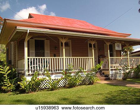 Stock Image -  Lihue, Kauai, HI, Hawaii, East Shore, Kilohana Plantation & Shops, Gaylord Parke Wilcox, Grove Farm Homestead. Fotosearch
