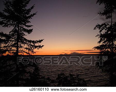Little Sandy Bay, WI, Wisconsin, Lake Superior, sunset View Large Photo Image Stock Image - Little Sandy Bay, WI, Wisconsin, Lake Superior, sunset. Fotosearch
