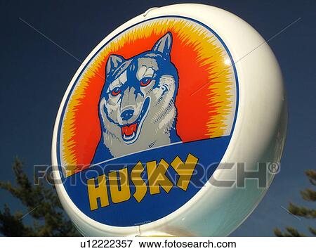 Stock Photo -  Littletown, NH, New Hampshire, Antique Gas Station Signs, fuel companies. Fotosearch