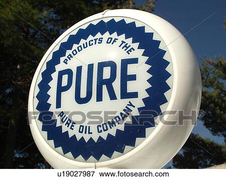 Stock Photo -  Littletown, NH, New Hampshire, Antique Gas Station Signs, fuel companies. Fotosearch