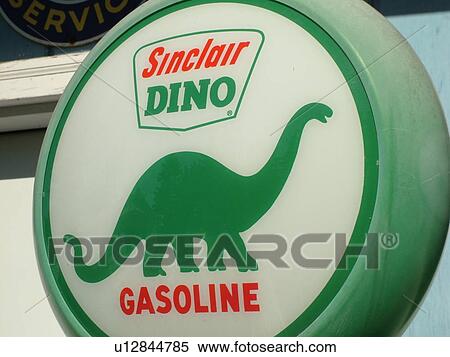 Stock Photography -  Littletown, NH, New Hampshire, Antique Gas Station Signs, fuel companies. Fotosearch
