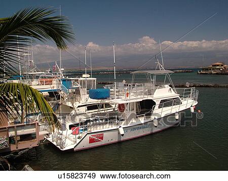 Stock Photo -  Maalaea, Maui, HI, Hawaii, Maalaea Bay, Maalaea Small Boat Harbor, marina. Fotosearch