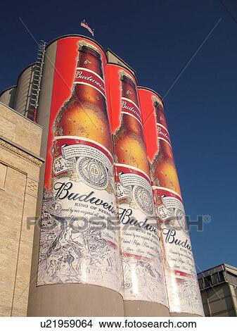 Picture -  Manitowoc, WI, Wisconsin, Anheuser-Busch Brewing Company, Budweiser Beer. Fotosearch