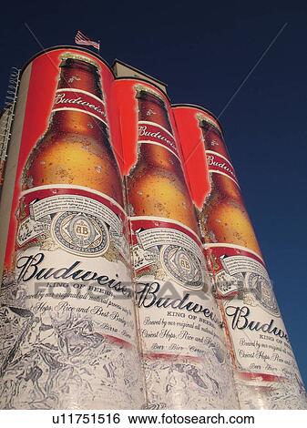 Stock Photograph -  Manitowoc, WI, Wisconsin, Anheuser-Busch Brewing Company, Budweiser Beer. Fotosearch