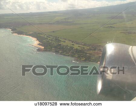 Maui, HI, Hawaii, aerial View Large Photo Image Stock Photo - Maui, HI, Hawaii, aerial. Fotosearch
