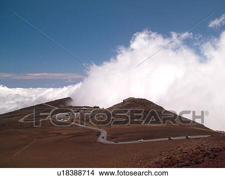 Maui, HI, Hawaii, Haleakala National Park, Puulaula Summit (10, 023 ft. ), volcano, Haleakala Crater Road View Large Photo Image Picture - Maui, HI, Hawaii, Haleakala National Park, Puulaula Summit (10, 023 ft. ), volcano, Haleakala Crater Road. Fotosearch