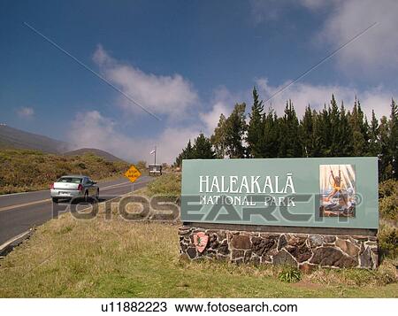Maui, HI, Hawaii, Haleakala National Park, entrance sign, volcano View Large Photo Image Stock Image - Maui, HI, Hawaii, Haleakala National Park, entrance sign, volcano. Fotosearch