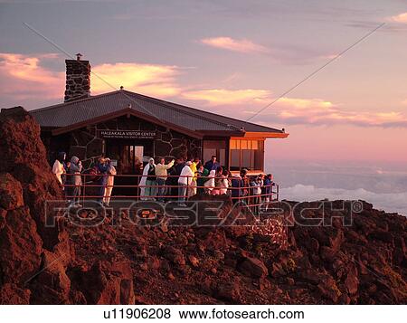 Maui, HI, Hawaii, Haleakala National Park, Haleakala Visitor Center Overlook, volcano, sunrise View Large Photo Image Stock Photo - Maui, HI, Hawaii, Haleakala National Park, Haleakala Visitor Center Overlook, volcano, sunrise. Fotosearch