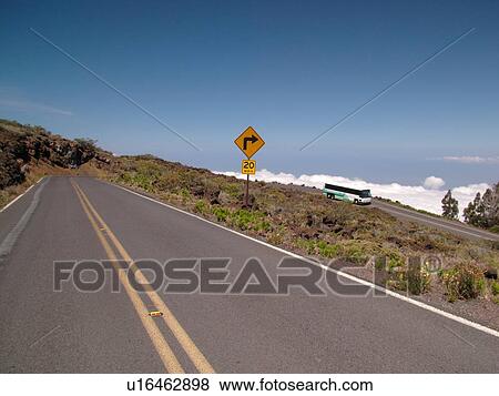 Stock Photo -  Maui, HI, Hawaii, Haleakala National Park, volcano. Fotosearch