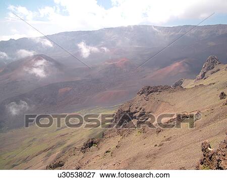 Maui, HI, Hawaii, Haleakala National Park, Kalahaku Overlook, Summit Depression, volcano View Large Photo Image Stock Photo - Maui, HI, Hawaii, Haleakala National Park, Kalahaku Overlook, Summit Depression, volcano. Fotosearch