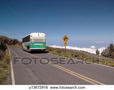 Stock Photograph -  Maui, HI, Hawaii, Haleakala National Park, volcano. Fotosearch