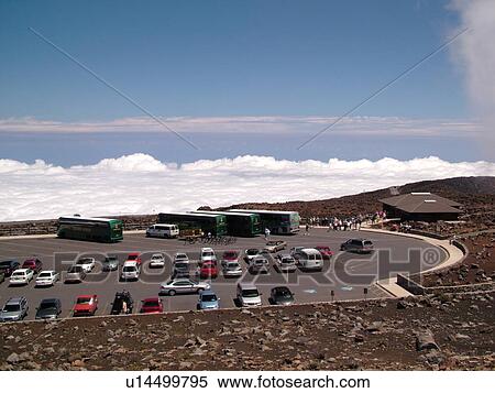 Maui, HI, Hawaii, Haleakala National Park, Haleakala Visitor Center Overlook, parking lot View Large Photo Image Stock Photography - Maui, HI, Hawaii, Haleakala National Park, Haleakala Visitor Center Overlook, parking lot. Fotosearch