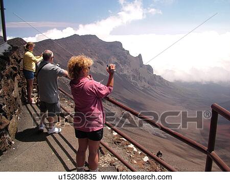 Maui, HI, Hawaii, Haleakala National Park, Haleakala Visitor Center Overlook, volcano, House of the Sun View Large Photo Image Stock Photography - Maui, HI, Hawaii, Haleakala National Park, Haleakala Visitor Center Overlook, volcano, House of the Sun. Fotosearch