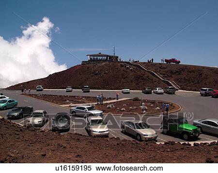 Stock Photography -  Maui, HI, Hawaii, Haleakala National Park, Puulaula Summit (10, 023 ft. ), volcano. Fotosearch