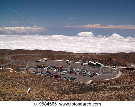 Maui, HI, Hawaii, Haleakala National Park, Haleakala Visitor Center Overlook, parking lot View Large Photo Image Stock Photography - Maui, HI, Hawaii, Haleakala National Park, Haleakala Visitor Center Overlook, parking lot. Fotosearch