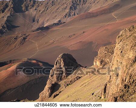 Maui, HI, Hawaii, Haleakala National Park, Kalahaku Overlook, Summit Depression, volcano View Large Photo Image Stock Photography - Maui, HI, Hawaii, Haleakala National Park, Kalahaku Overlook, Summit Depression, volcano. Fotosearch