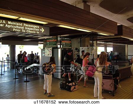 Stock Image -  Maui, HI, Hawaii, Kahului Airport. Fotosearch