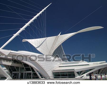 Milwaukee, WI, Wisconsin, Downtown, Milwaukee Art Museum, lakefront View Large Photo Image Stock Image - Milwaukee, WI, Wisconsin, Downtown, Milwaukee Art Museum, lakefront. Fotosearch