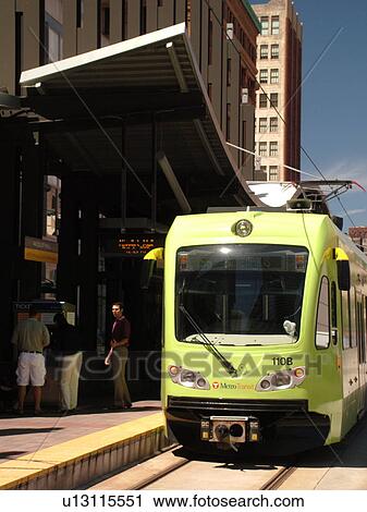 Minneapolis, MN, Minnesota, Twin Cities, Downtown, Metro Transit, light rail, tram, train View Large Photo Image Stock Image - Minneapolis, MN, Minnesota, Twin Cities, Downtown, Metro Transit, light rail, tram, train. Fotosearch
