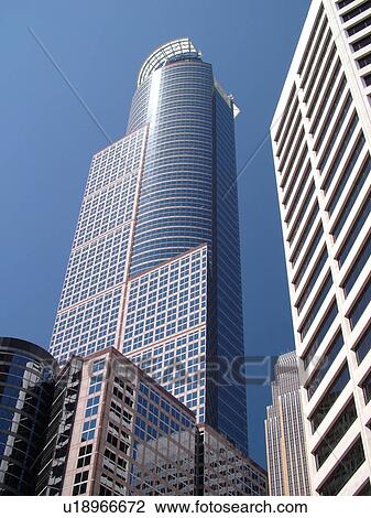 Stock Image -  Minneapolis, MN, Minnesota, Twin Cities, Downtown skyline. Fotosearch