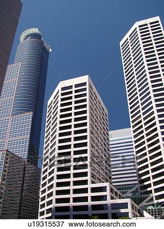Stock Photo -  Minneapolis, MN, Minnesota, Twin Cities, Downtown skyline. Fotosearch
