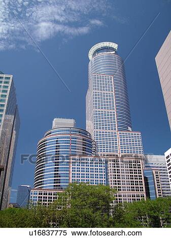 Stock Photography -  Minneapolis, MN, Minnesota, Twin Cities, Downtown skyline. Fotosearch