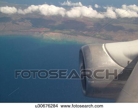 Molokai, HI, Hawaii, aerial View Large Photo Image Picture - Molokai, HI, Hawaii, aerial. Fotosearch