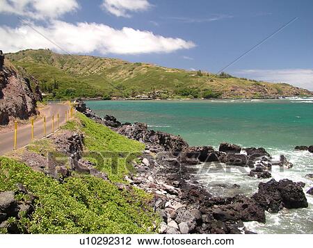 Molokai, HI, Hawaii, East Molokai, Rock Point Overlook, Twenty Mile Beach View Large Photo Image Stock Image - Molokai, HI, Hawaii, East Molokai, Rock Point Overlook, Twenty Mile Beach. Fotosearch