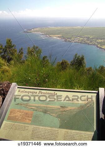 Molokai, HI, Hawaii, Kalaupapa National Historical Park, peninsula, overlook View Large Photo Image Stock Photograph - Molokai, HI, Hawaii, Kalaupapa National Historical Park, peninsula, overlook. Fotosearch