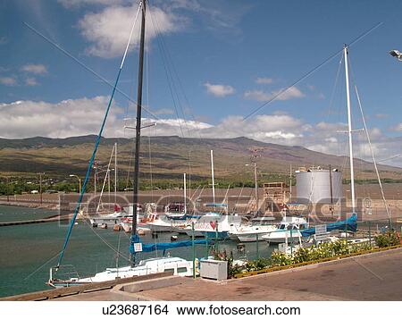 Molokai, HI, Hawaii, Kaunakakai Wharf, harbor View Large Photo Image Picture - Molokai, HI, Hawaii, Kaunakakai Wharf, harbor. Fotosearch