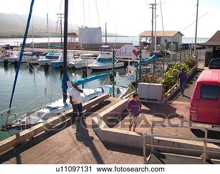 Molokai, HI, Hawaii, Kaunakakai Wharf, harbor View Large Photo Image Stock Image - Molokai, HI, Hawaii, Kaunakakai Wharf, harbor. Fotosearch