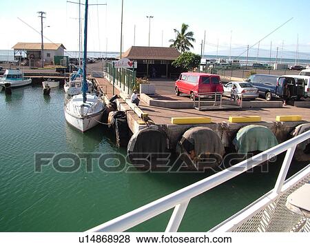 Molokai, HI, Hawaii, Kaunakakai Wharf, harbor View Large Photo Image Stock Photo - Molokai, HI, Hawaii, Kaunakakai Wharf, harbor. Fotosearch