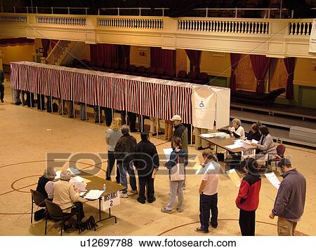 Montpelier, VT, Vermont, City Hall, interior, Election Day, 2004, Voting Booths View Large Photo Image Stock Photo - Montpelier, VT, Vermont, City Hall, interior, Election Day, 2004, Voting Booths. Fotosearch