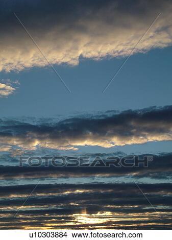 Picture -  Montpelier, VT, Vermont, clouds, Altocumulus . Fotosearch