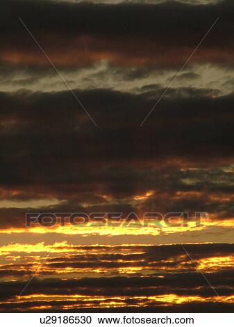 Stock Image -  Montpelier, VT, Vermont, clouds, Altocumulus . Fotosearch