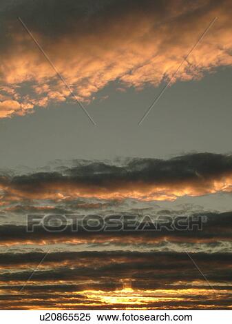 Stock Photography -  Montpelier, VT, Vermont, clouds, Altocumulus . Fotosearch