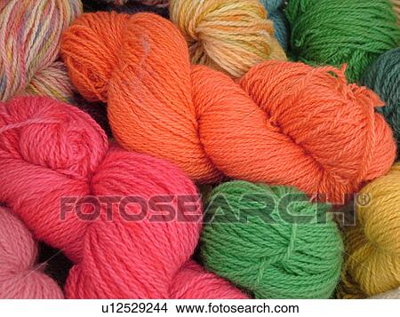 Picture -  Montpelier, VT, Vermont, Farmer's Market, Yarn. Fotosearch