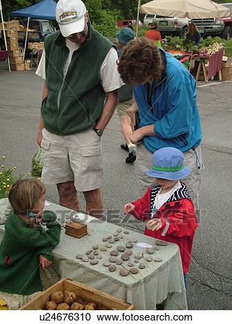 Montpelier, VT, Vermont, Farmer's Market, young girl selling stones at the Farm Market, vendor View Large Photo Image Stock Image - Montpelier, VT, Vermont, Farmer's Market, young girl selling stones at the Farm Market, vendor. Fotosearch