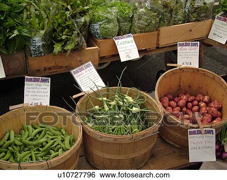 Montpelier, VT, Vermont, Farmer's Market, sugar snap peas, lettuce, garlic scapes, potatoes View Large Photo Image Stock Photograph - Montpelier, VT, Vermont, Farmer's Market, sugar snap peas, lettuce, garlic scapes, potatoes. Fotosearch