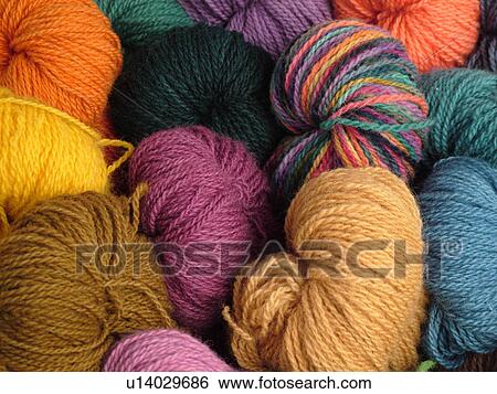 Stock Photograph -  Montpelier, VT, Vermont, Farmer's Market, yarn. Fotosearch