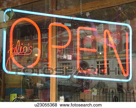 Montpelier, VT, Vermont, Neon Open sign, window, double exposure, Julio's Restaurant View Large Photo Image Stock Photo - Montpelier, VT, Vermont, Neon Open sign, window, double exposure, Julio's Restaurant. Fotosearch