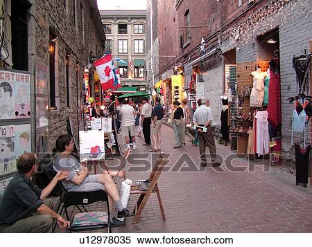 Montreal, Canada, QC, Quebec, Old Port, Old Montreal, Place Jacques Cartier, Rue Saint Amable View Large Photo Image Stock Photography - Montreal, Canada, QC, Quebec, Old Port, Old Montreal, Place Jacques Cartier, Rue Saint Amable. Fotosearch