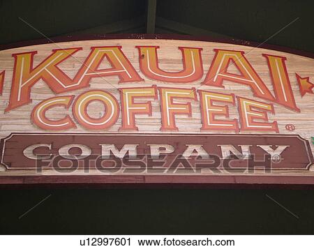 Stock Image -  Numila, Kauai, HI, Hawaii, South Shore, Kauai Coffee Company Plantation. Fotosearch