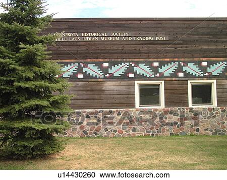 Stock Image -  Onamia, MN, Minnesota, Mille Lacs Indian Museum and Trading Post, Minnesota Historical Society. Fotosearch