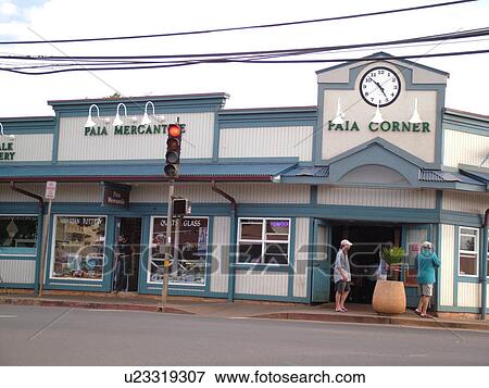 Paia, Maui, HI, Hawaii, downtown, Bohemian Beach Town View Large Photo Image Stock Photo - Paia, Maui, HI, Hawaii, downtown, Bohemian Beach Town. Fotosearch