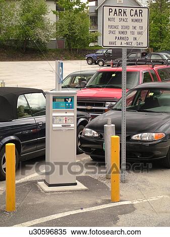 Stock Photography -  parking meter, Pay and Park, parking lot, . Fotosearch