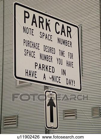 parking sign, parking lot View Large Photo Image Stock Photograph - parking sign, parking lot . Fotosearch