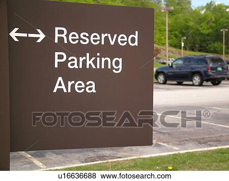 parking sign, reserved parking area View Large Photo Image Stock Photo - parking sign, reserved parking area. Fotosearch