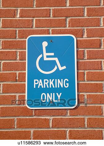 parking sign, Reserved Parking for Handicapped sign View Large Photo Image Stock Image - parking sign, Reserved Parking for Handicapped sign. Fotosearch