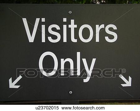 parking sign, visitors only View Large Photo Image Stock Photography - parking sign, visitors only. Fotosearch